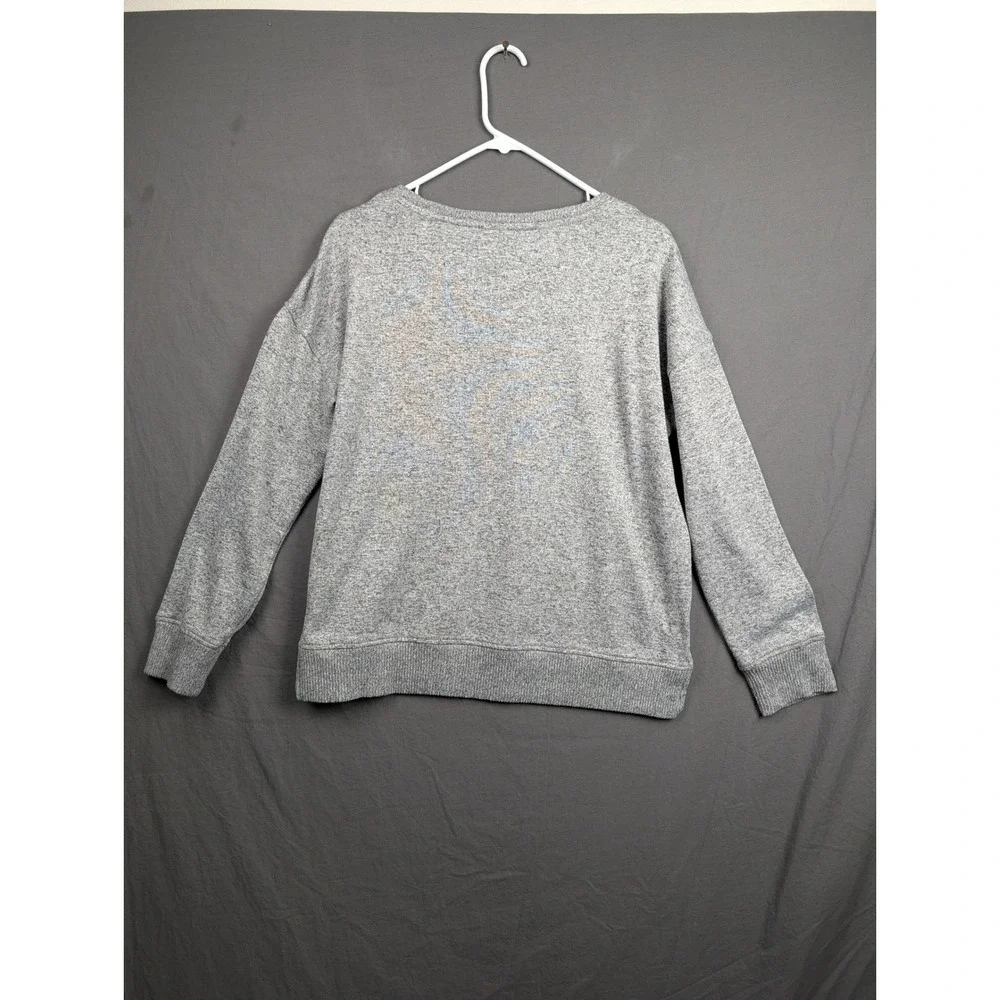Tommy Hilfiger Womens Heather Gray Long Sleeve Crew Neck Pullover Sweatshirt‎